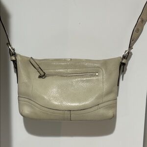 Coach leather Crossbody Bag in Light Beige
